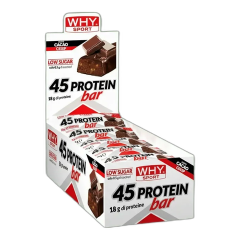 45 Protein Bar Why Sport – box 28 barrette / Cacao crisp