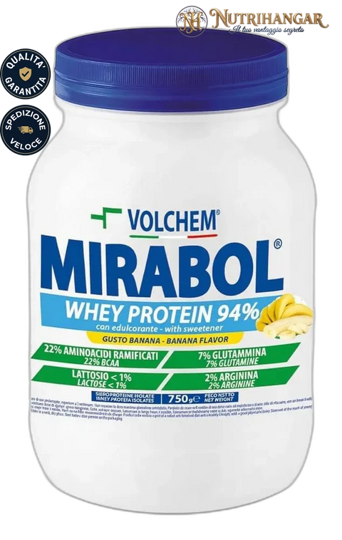 MIRABOL ® WHEY PROTEIN 94 Barattolo 750 g Gusto Banana