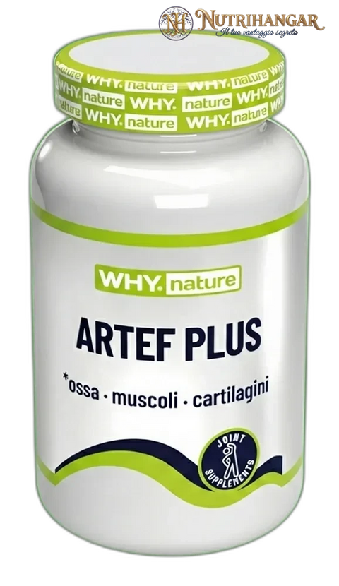 Confezione di Artef® Plus Why Nature, integratore in compresse per articolazioni e ossa