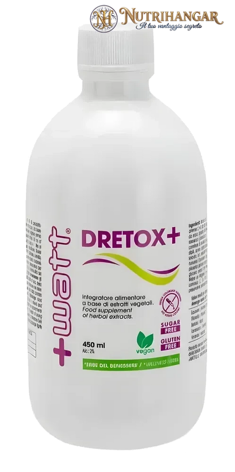 Integratore drenante liquido Dretox+ +Watt gusto agrumi