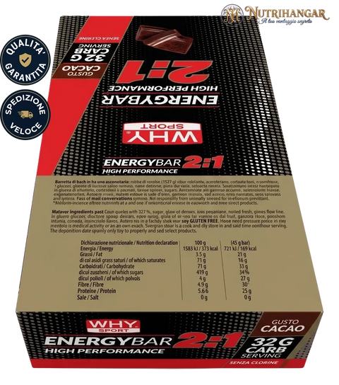 Energy Bar 2:1 Why Sport - Barretta Energetica a Base di Avena