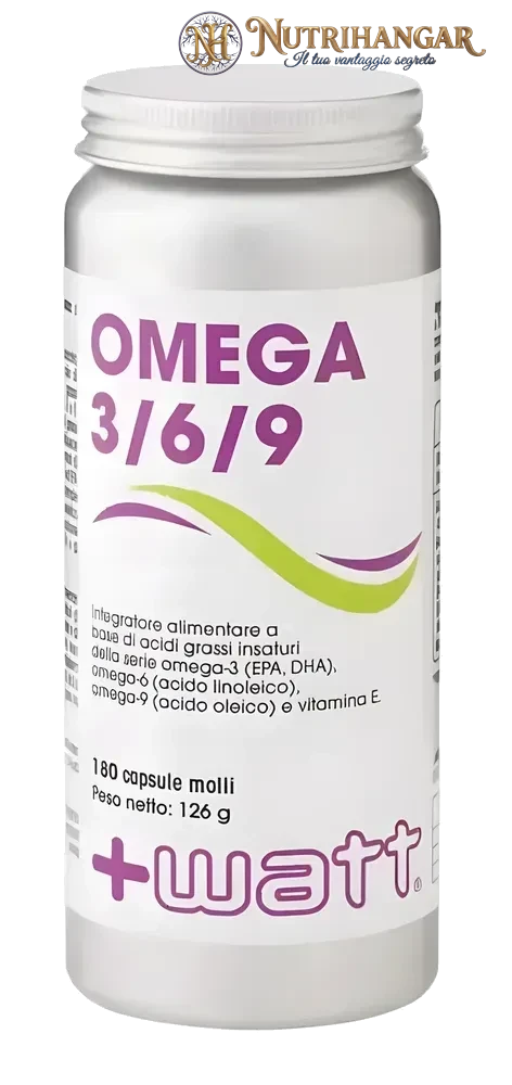 Confezione Omega 3/6/9 +Watt integratore acidi grassi essenziali