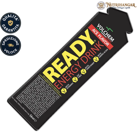 Bustina Ready® Volchem integratore energetico pre-workout da 56ml.