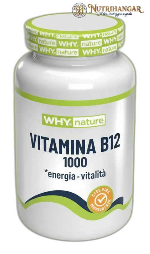 Integratore Vitamina B12 Why Nature per energia e supporto vegano