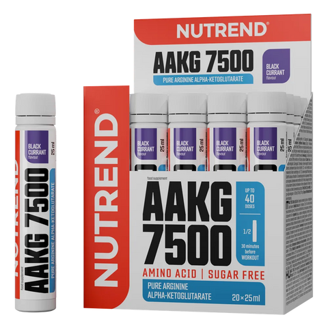 AAKG 7500 Nutrend Ribes Nero – box da 20 Shot da 25 ml