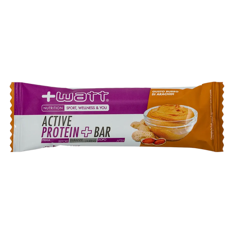 Active Protein+ Bar +Watt Burro di Arachidi – barretta da 40 gr