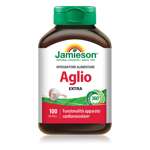 Aglio Extra Jamieson – barattolo da 100 Softgels