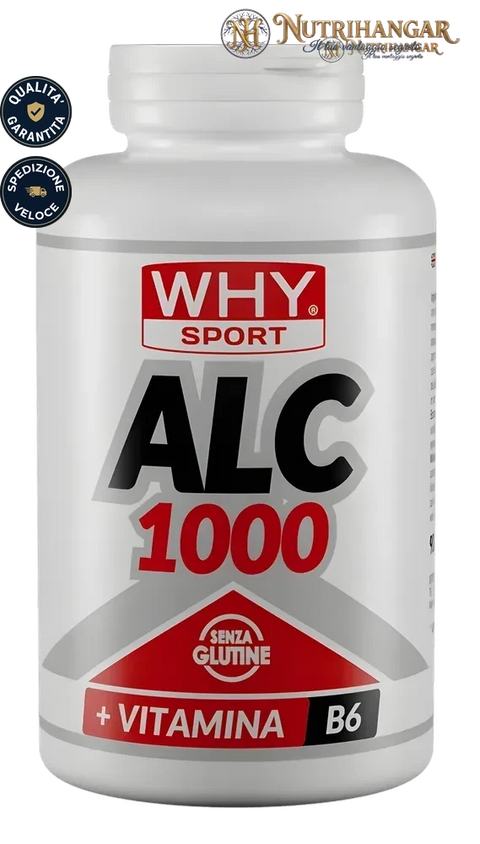 Flacone dell'integratore energetico Alc 1000 Why Sport con Acetil L-Carnitina