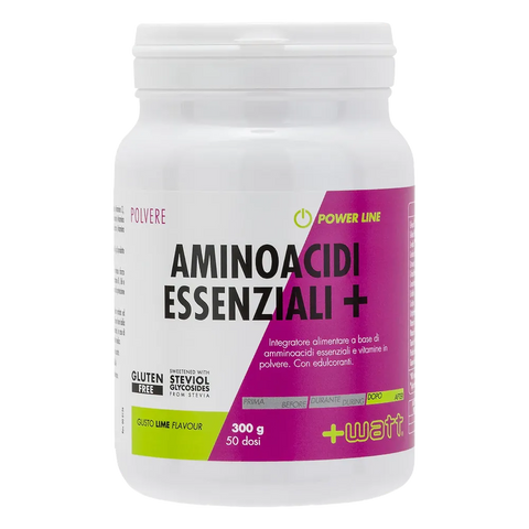 Aminoacidi Essenziali+ Polvere +Watt Lime – barattolo da 300 gr