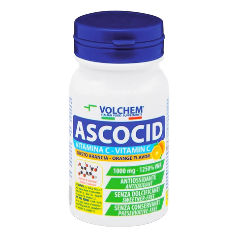 Ascocid® Masticabile Volchem - Gusto Arancia - Barattolo da 60 Compresse