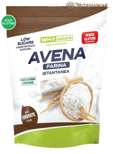 Sacca di Avena Farina Senza Glutine Why Nature aromatizzata Gusto Fondente