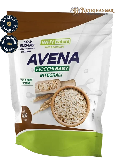 Sacca di Avena Fiocchi Baby Why Nature gusto neutro senza glutine  Gusto Cacao