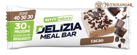 Barretta Proteica Why Nature: Delizia Meal Bar 50g Gusto Cacao