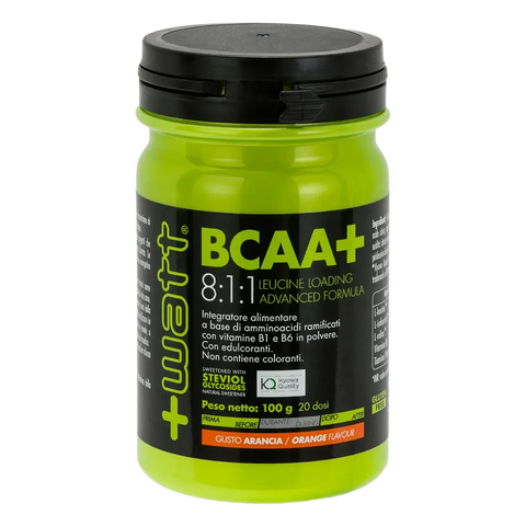 BCAA+ 8:1:1 Polvere +Watt Arancia – barattolo da 100 g