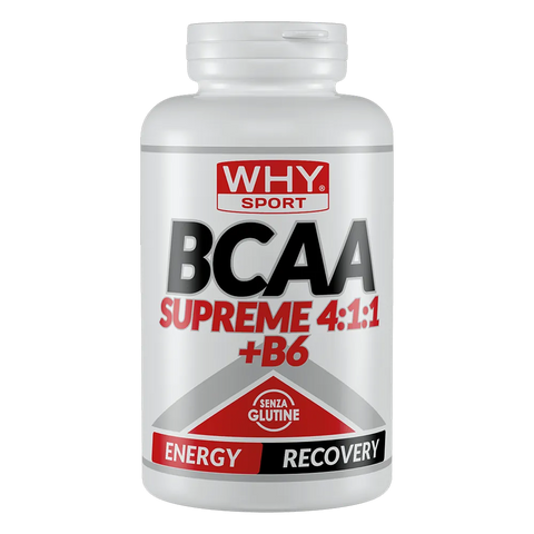BCAA Supreme 4:1:1 + B6 Why Sport – barattolo da 100 compresse