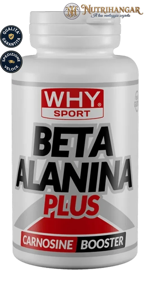 Flacone dell'integratore Beta Alanina Plus Why Sport per la resistenza muscolare