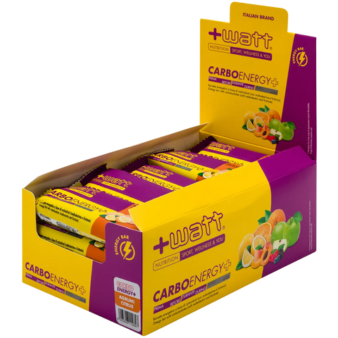 Carbo Energy+ +Watt - Gusto Agrumi - Box 20 barrette