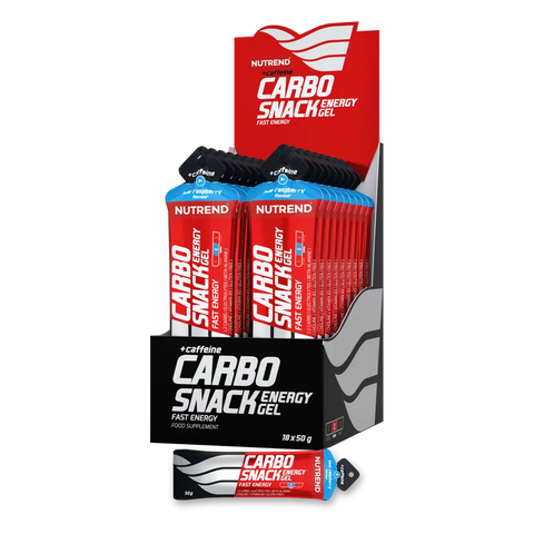 Carbosnack with Caffeine Sachet Nutrend Lampone Blu – box da 18 Bustine da 50 g