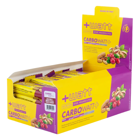 Carbowatt+ +Watt Arachidi e mirtilli rossi – box 20 barrette