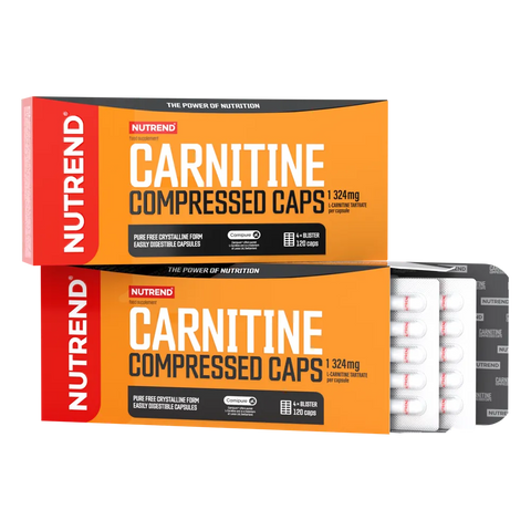 Carnitine Compressed Caps Nutrend – confezione da 120 capsule