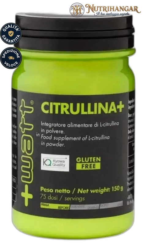 Integratore Citrullina+ +Watt per ossido nitrico e vasodilatazione