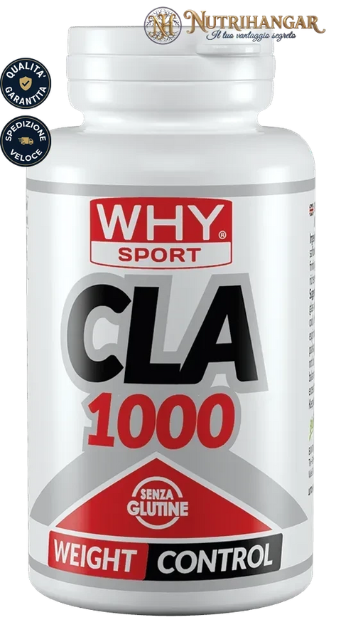 Perle di Cla 1000 Why Sport, integratore di Acido Linoleico Coniugato per metabolismo.