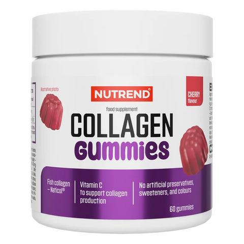 Collagen Gummies Nutrend Ciliegia – barattolo da 60 caramelle gommose