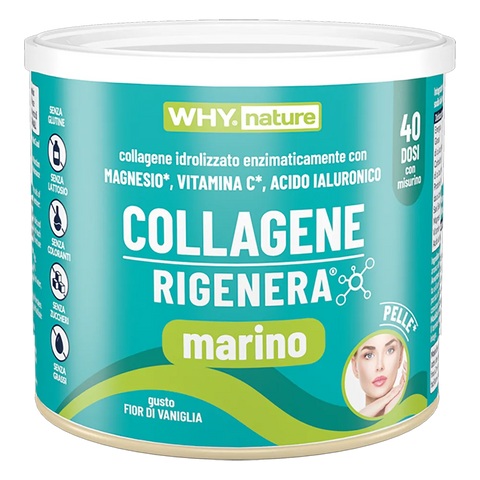 Collagene Rigenera® Marino Why Nature Fior di vaniglia – barattolo da 228 gr