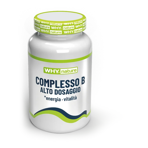 Complesso B Alto Dosaggio Why Nature – barattolo da 60 compresse