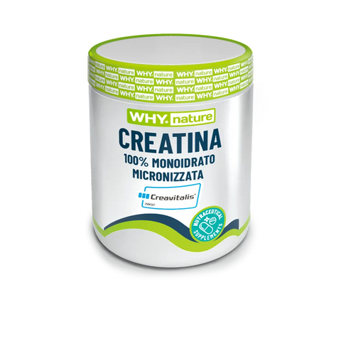 Creatina 100% Monoidrato Micronizzata Why Nature – barattolo da 200 gr