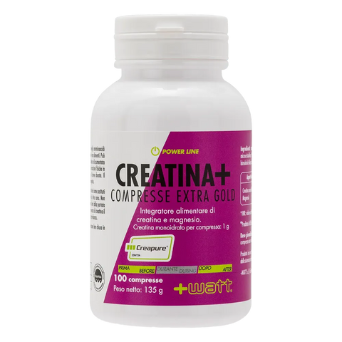 Creatina+ Extragold +Watt – barattolo da 100 compresse