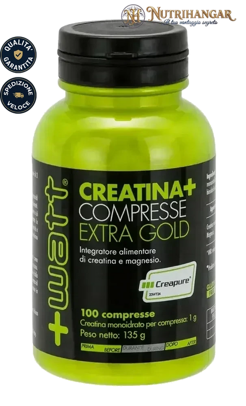 reatina Extragold +Watt barattolo polvere monoidrato Creapure 100 compresse