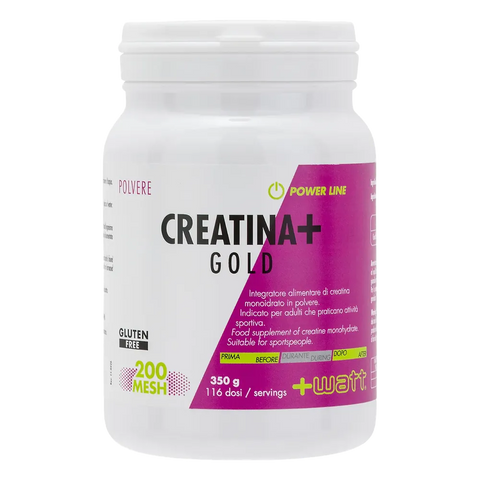 Creatina+ Gold +Watt – barattolo da 350 g