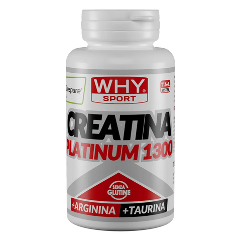 Creatina Platinum 1300 Why Sport – barattolo da 120 Compresse