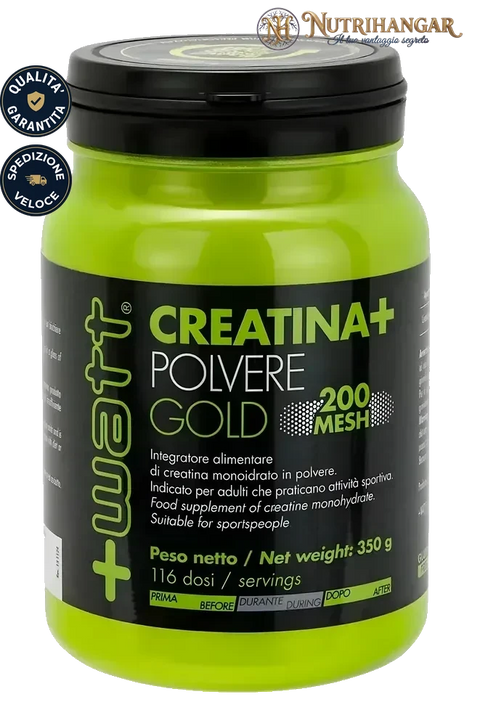 Integratore polvere Creatina+ Gold +Watt monoidrato per forza