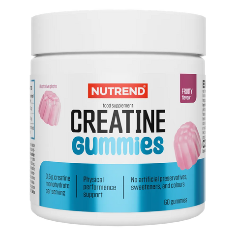 Creatine Gummies Nutrend Fruttato – barattolo da 60 caramelle gommose