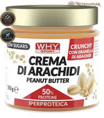 Crema di Arachidi Why Sport - 50% Proteine, Zero Zuccheri Aggiunti