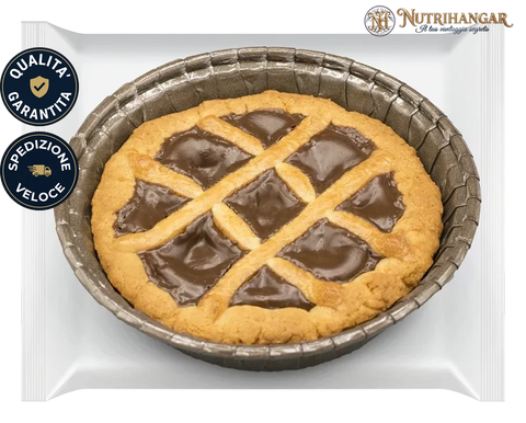 Crostatina Proteica chetogenica con ripieno cioccolato e nocciola