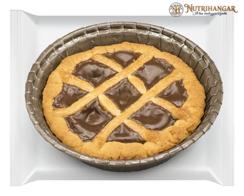 Crostatina Proteica chetogenica con ripieno cioccolato e nocciola