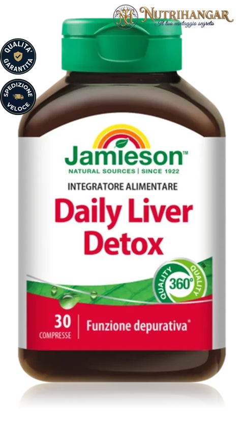 Confezione di Daily Liver Detox Jamieson integratore per la depurazione del fegato.