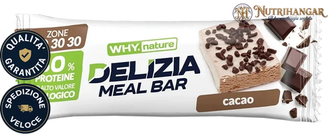 Barretta Proteica Why Nature: Delizia Meal Bar 50g Gusto Cacao