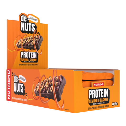 Denuts Protein Nutrend - Gusto Mandorla e Anacardi - Box da 24 Barrette da 50 g