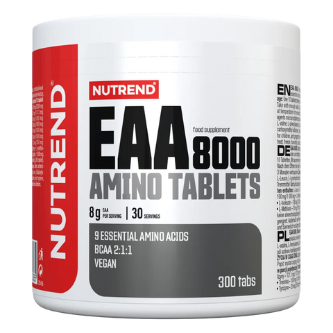 EAA 8000 Amino Tabs Nutrend – barattolo da 300 compresse