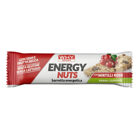 Energy Nuts Why Sport – box da 30 Barrette / Mirtilli Rossi