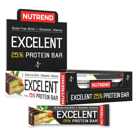 Excelent Protein Bar Double Nutrend Mandorle e Pistacchi – box da 18 Barrette da 85 g