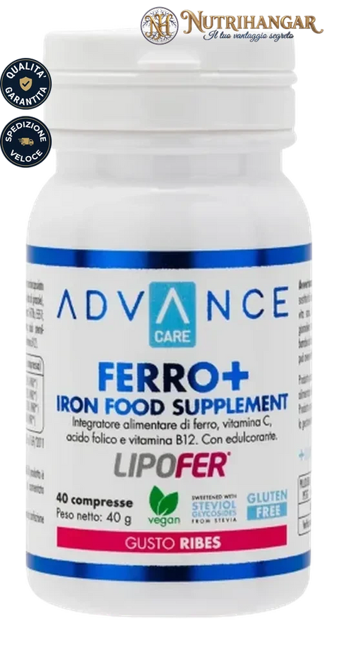 Confezione di Ferro+ +Watt integratore ferro masticabile e vitamine