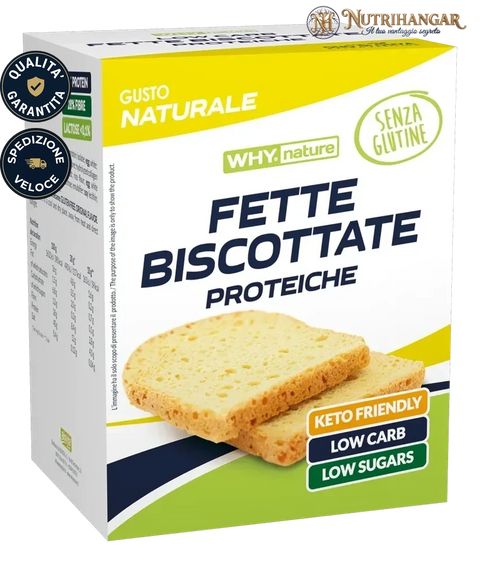 Fette Biscottate Proteiche Why Nature per dieta chetogenica e colazione