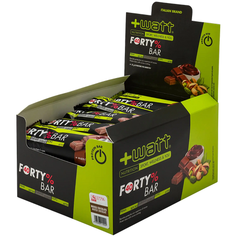 Forty% Bar +Watt - Gusto Mousse cioccolato - Box 20 barrette