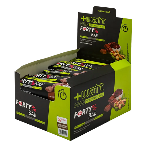 Forty% Bar +Watt Mousse cioccolato – box 20 barrette