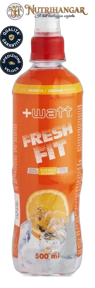 Bottiglia di Fresh Fit - +Watt bevanda idrosalina per sport Gusto Arancio